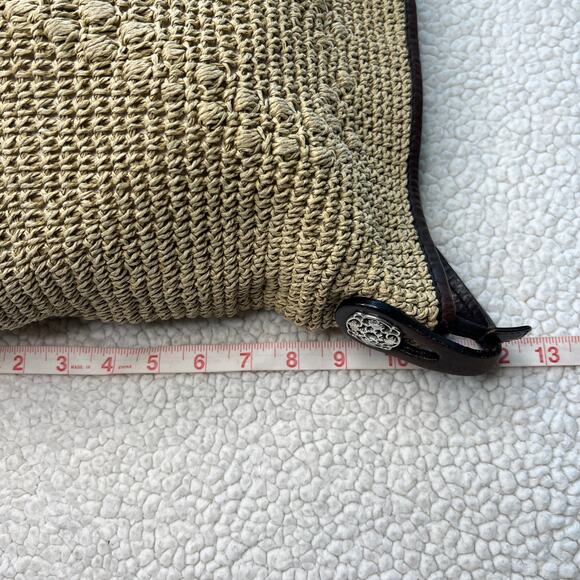 Vintage Brighton Woven Heart Straw Handbag - Picture 8 of 13